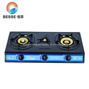 High Qib Triple Burner Silver Gas Qhov Cub (ZG-3075)