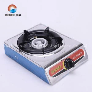 Portable Stainless Hlau Roj Qhov Cub Nrog 1 Golden Burner